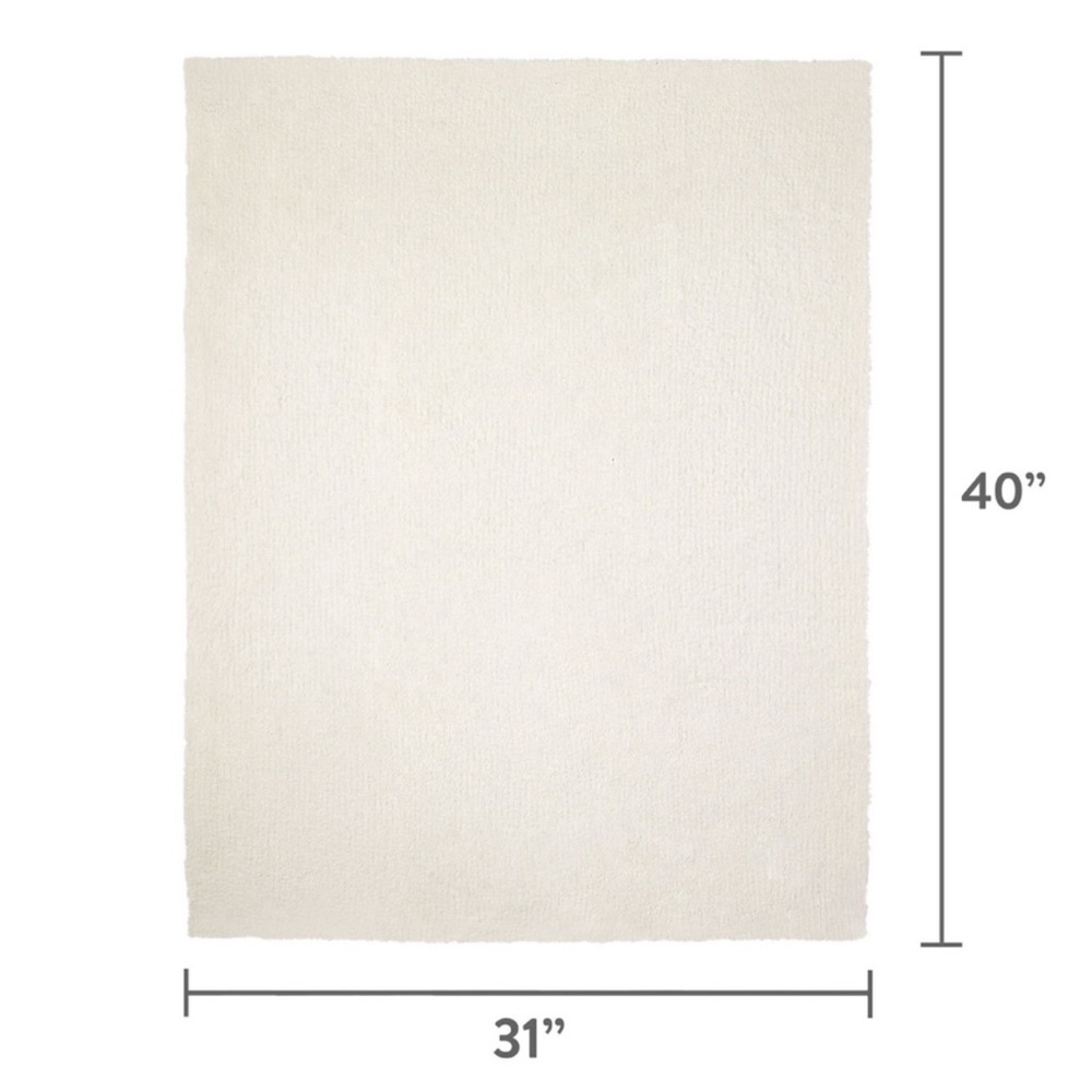NWT Parents Choice Cable Knit Baby Blanket, 30" x 40"; Ivory - Picture 7 of 7